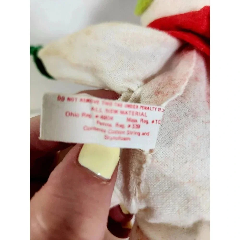 Vintage Annalee Sitting Snowman Figure Mittens Scarf Cute Vintage 1970s - Picture 6 of 7